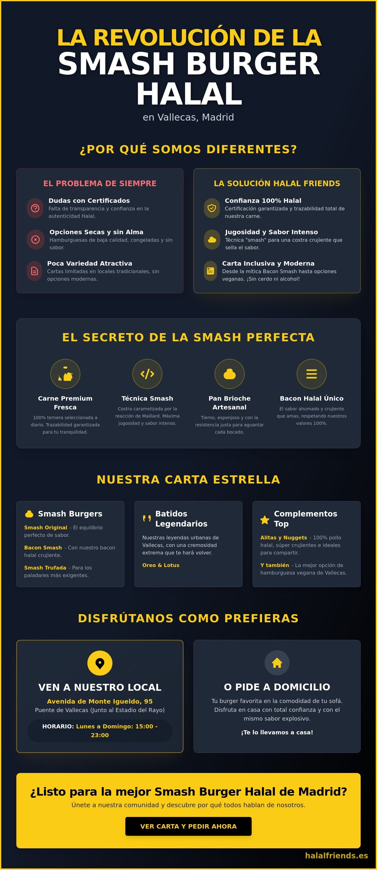 Halal Friends Madrid: La Smash Burger que ha Conquistado Vallecas en 2026