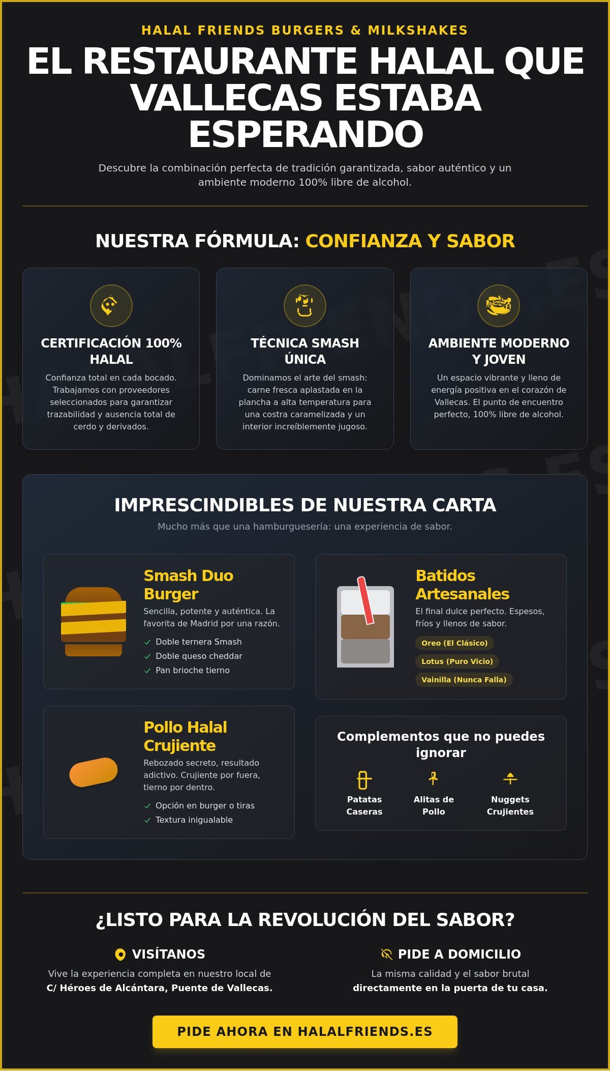 Restaurante Halal en Vallecas: Saborea la Revolución Smash en Halal Friends (2026)