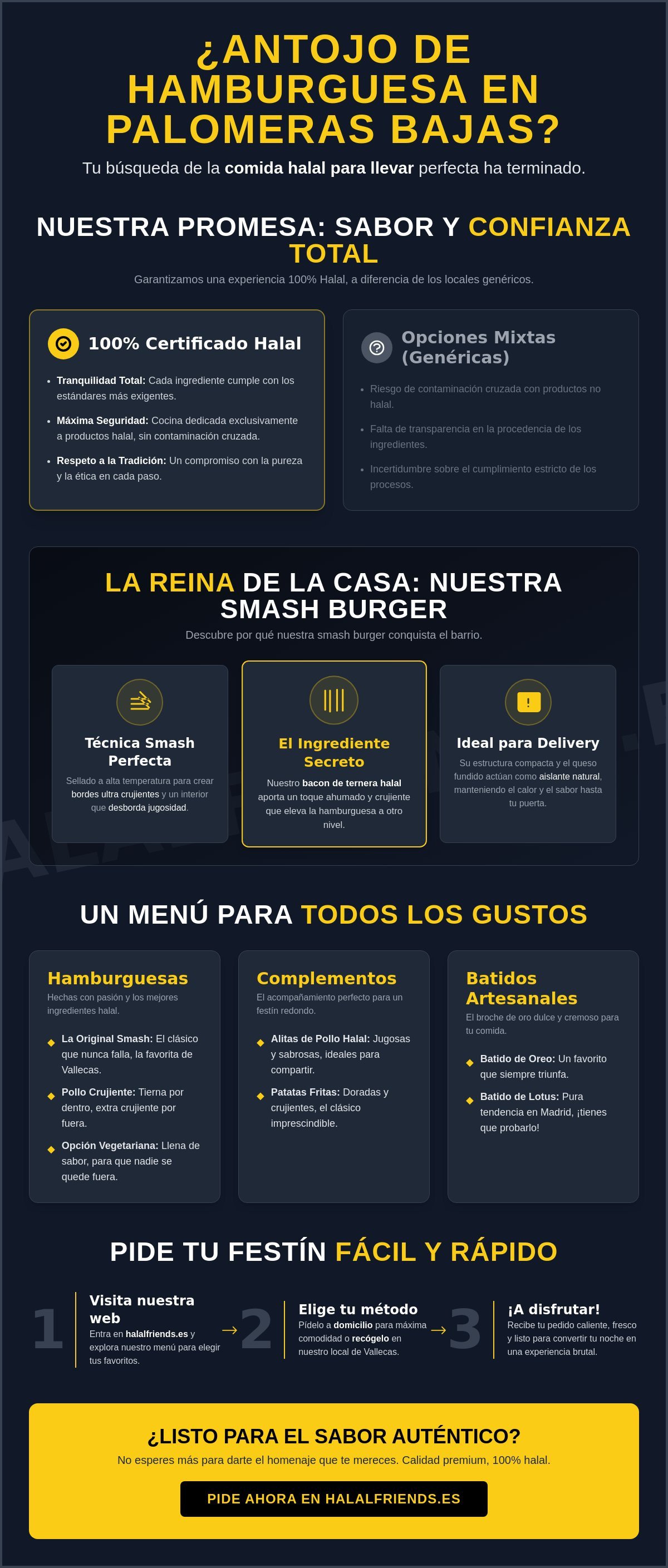 Comida Halal para Llevar en Palomeras Bajas: Sabor y Calidad 100% Halal